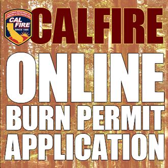 online burn permit.